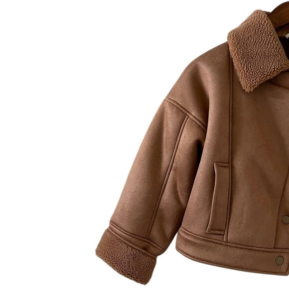 Sundance NEW Moss Ridge Coat In Teddy Brown Size XSP - Picture 8 of 15